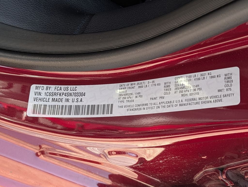 2025 RAM 1500 Tungsten