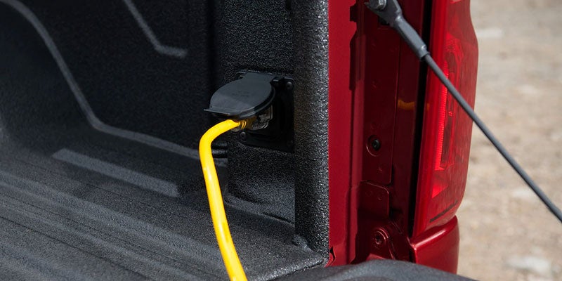2021 Chevrolet Silverado 3500 HD tailgate power outlet