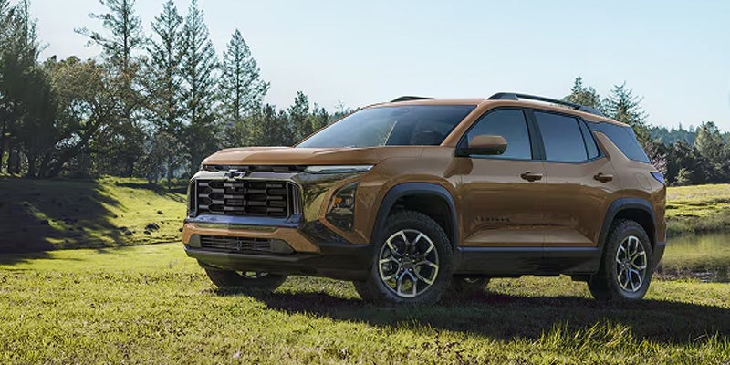 2027 Chevrolet Equinox ACTIV with 17-inch Dark Android machined-face wheels and all-terrain tires